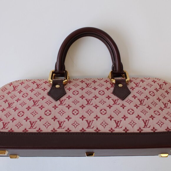 Louis Vuitton Denim Monogram Alma Long Cherry - Picture 4 of 10